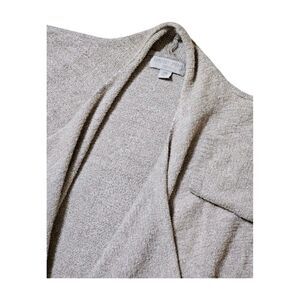 Barefoot Dreams CozyChic Lite‎ Cardigan Beige Pockets Soft Style 903 Women's S/M